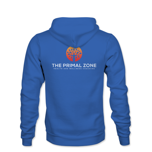 The Primal Zone - Zip Hoodie Back - Royal Blue