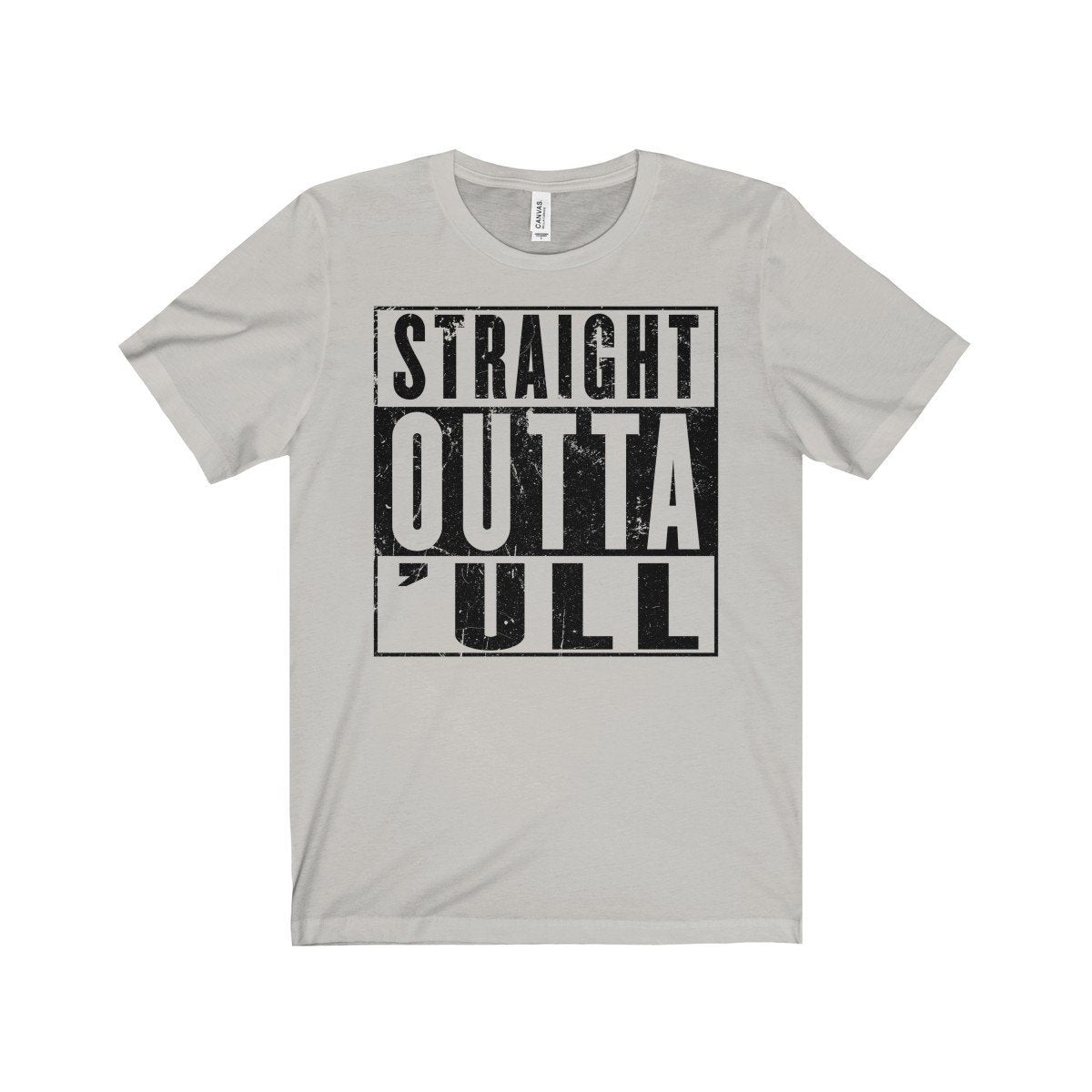 Straight Outta 'ull (Hull) Black Funny Compton NWA Style Unisex Jersey Short Sleeve Tee