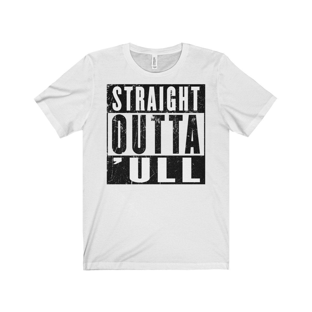 Straight Outta Hull ('ull) Funny Compton NWA Style Unisex Jersey Short Sleeve Tee