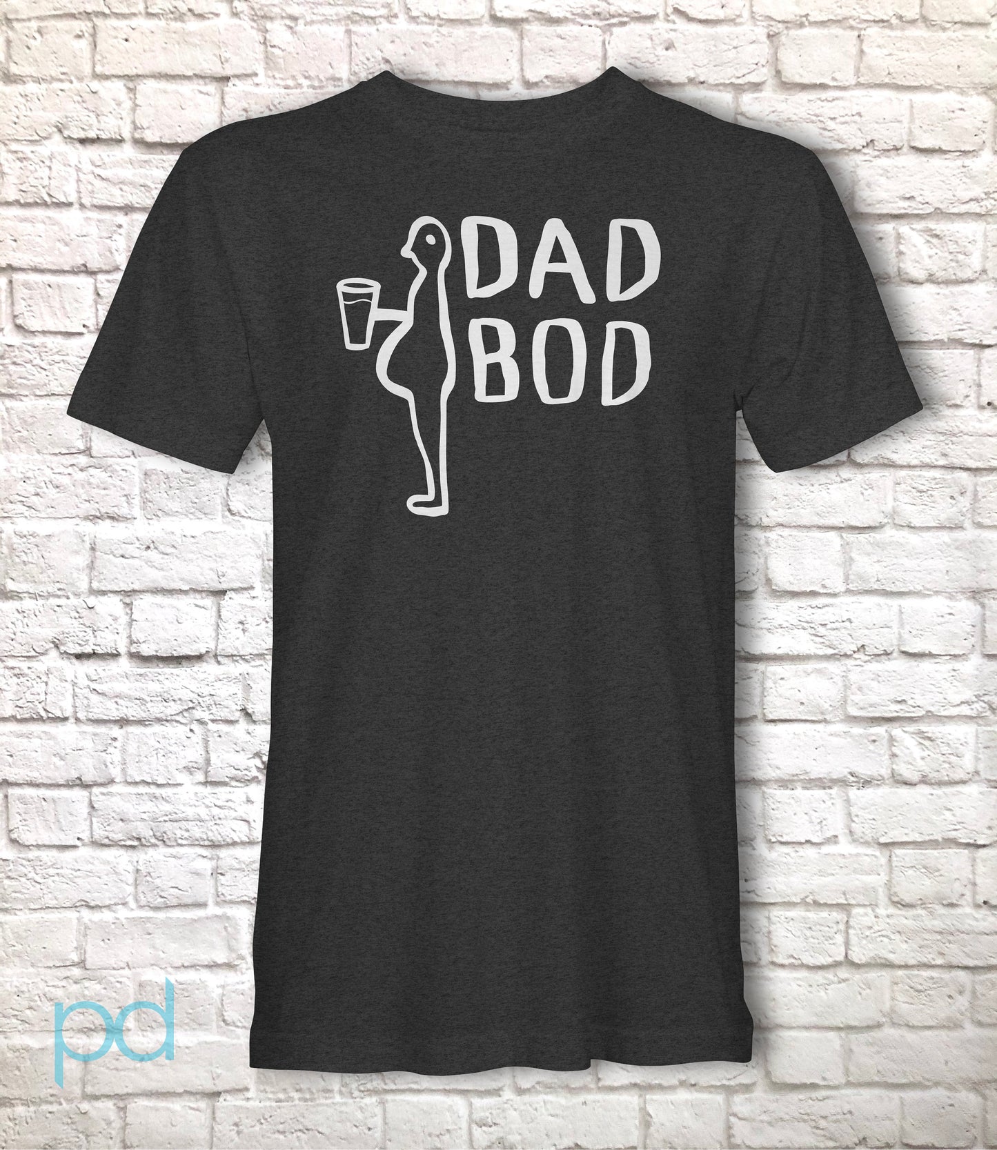 Dead Bod T-Shirt, Funny Parody Dad Bod Graffiti Hull Docks Graphic Print Art Design, Kingston Upon Hull Unisex Printed Tee Shirt Top