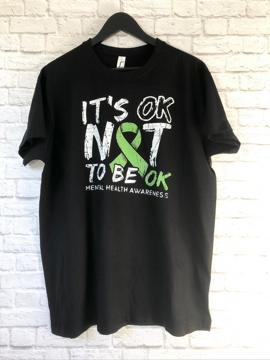 Mental Health Awareness T-Shirt, It's OK Not To Be OK, Unisex Jersey Short Sleeve Tee Shirt Top