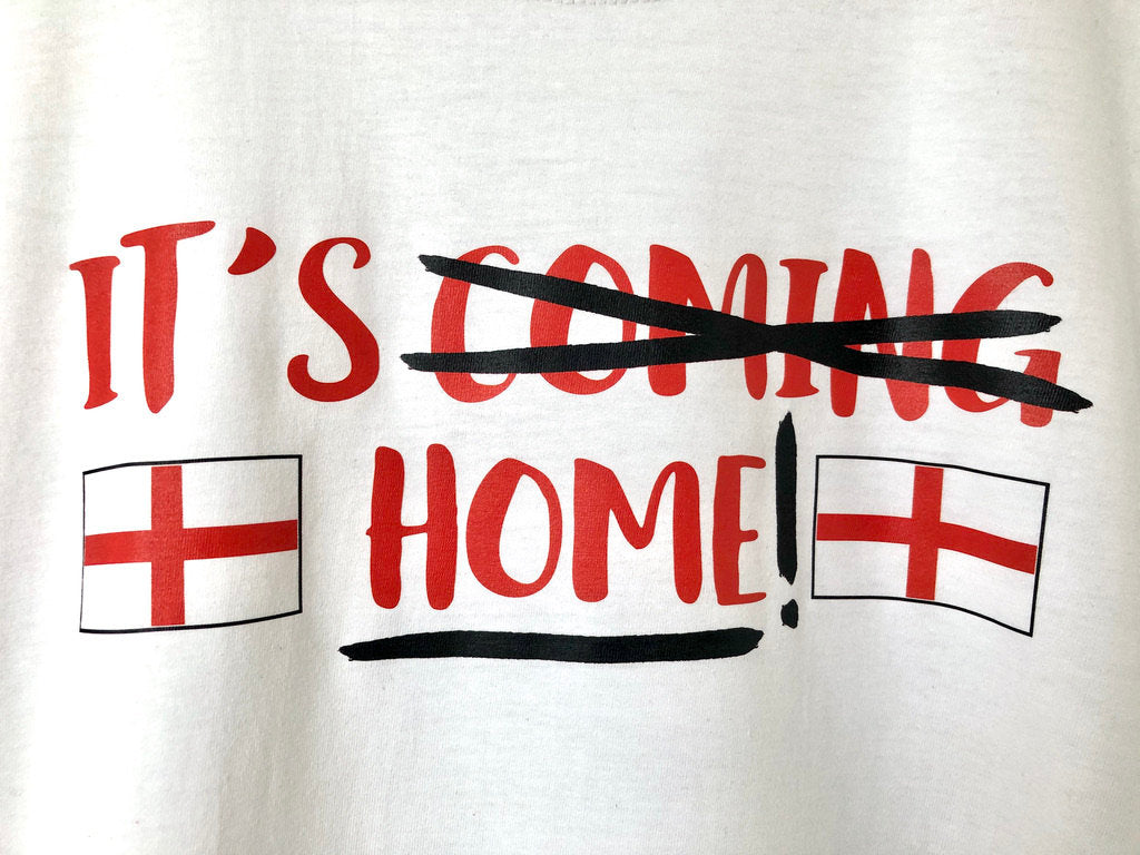 England Football Its Coming Home T Shirts It's Coming Home England