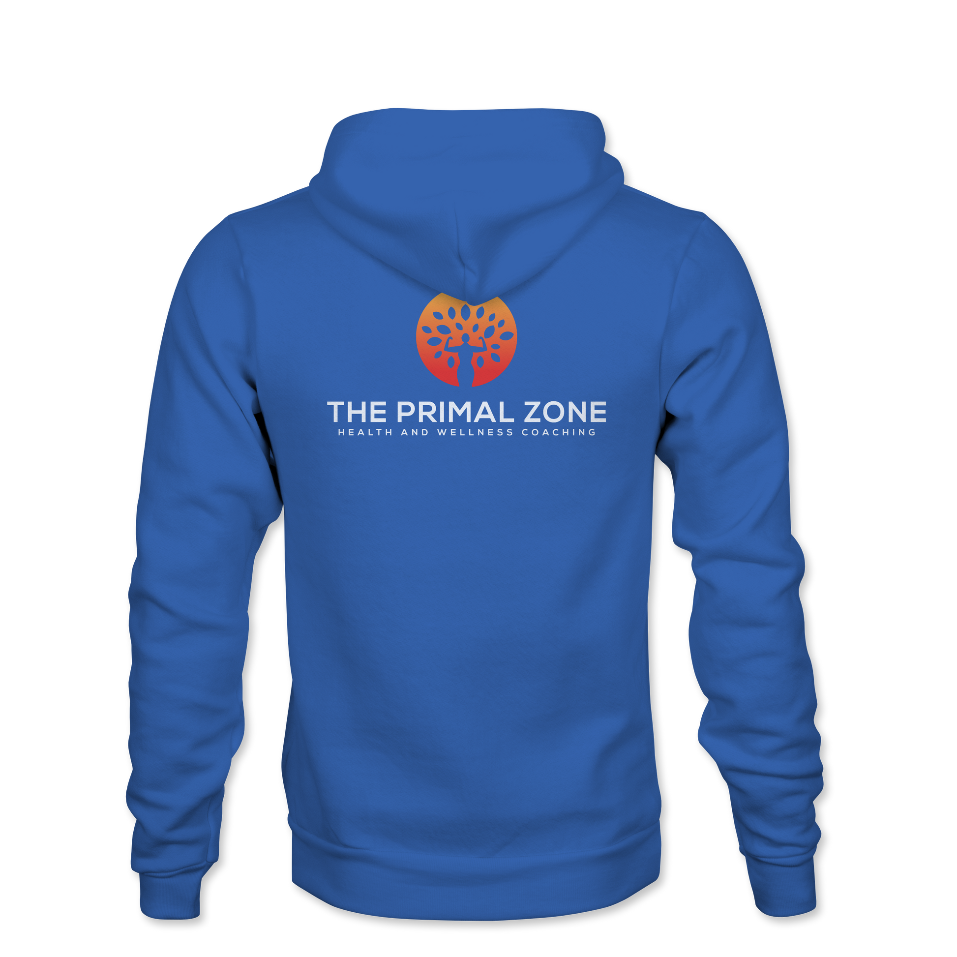 The Primal Zone - Pullover Hoodie Back - Royal Blue