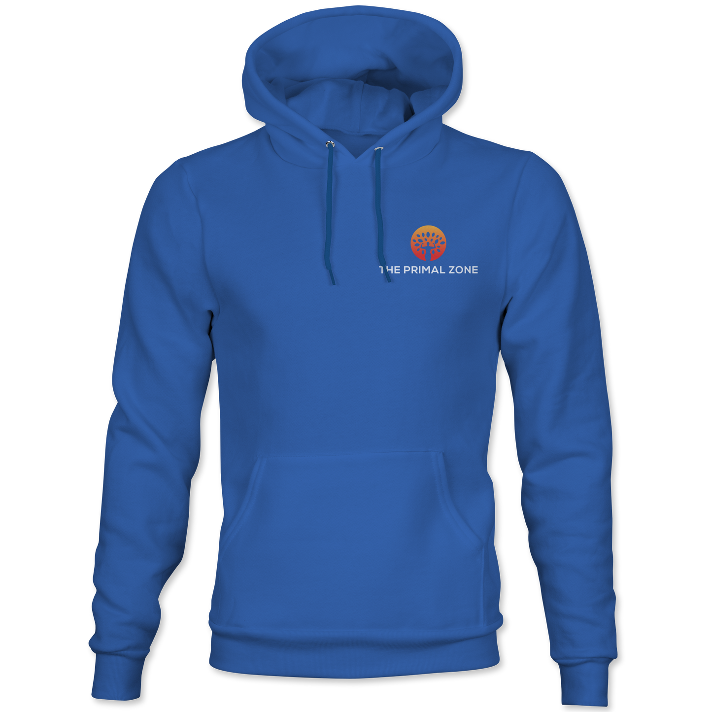 The Primal Zone - Pullover Hoodie Front - Royal Blue