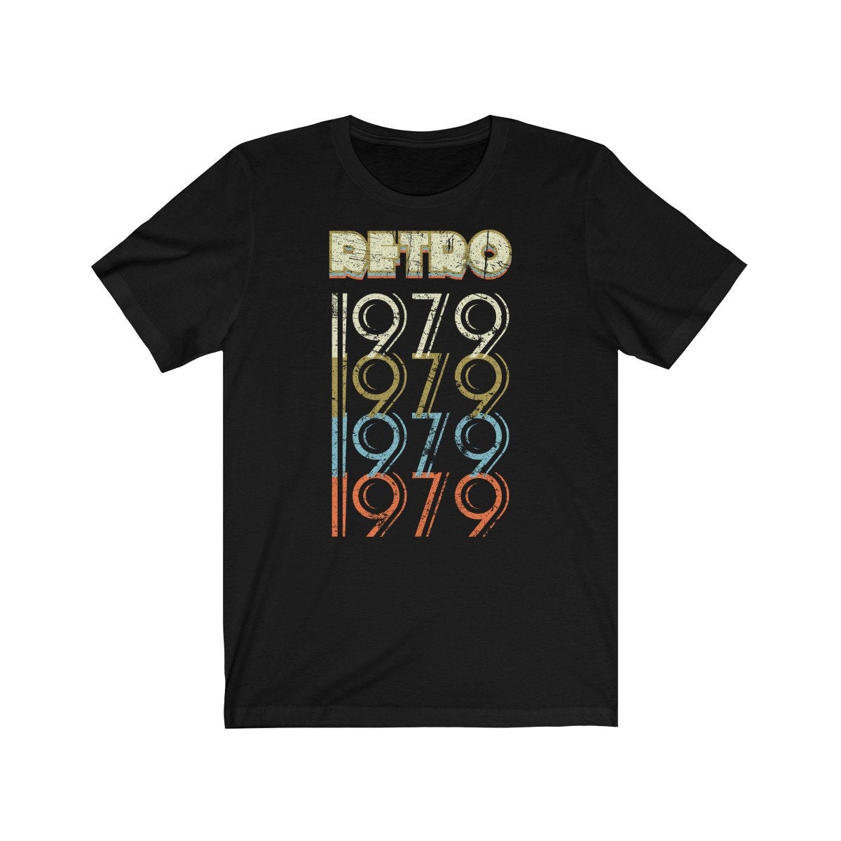 42nd Birthday Gift &#39;Retro 1979&#39; T Shirt for Men or Women Unisex Short Sleeve
