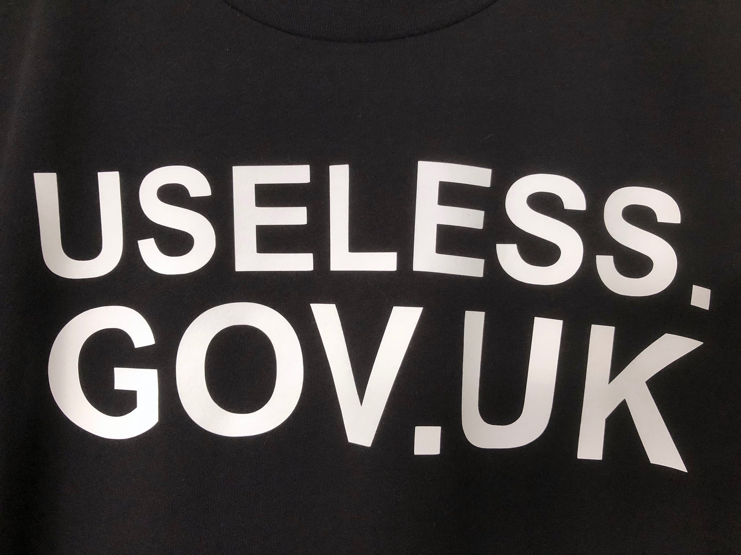 Useless UK Government T-Shirt, useless.gov.uk, Unisex Jersey Short Sleeve Tee