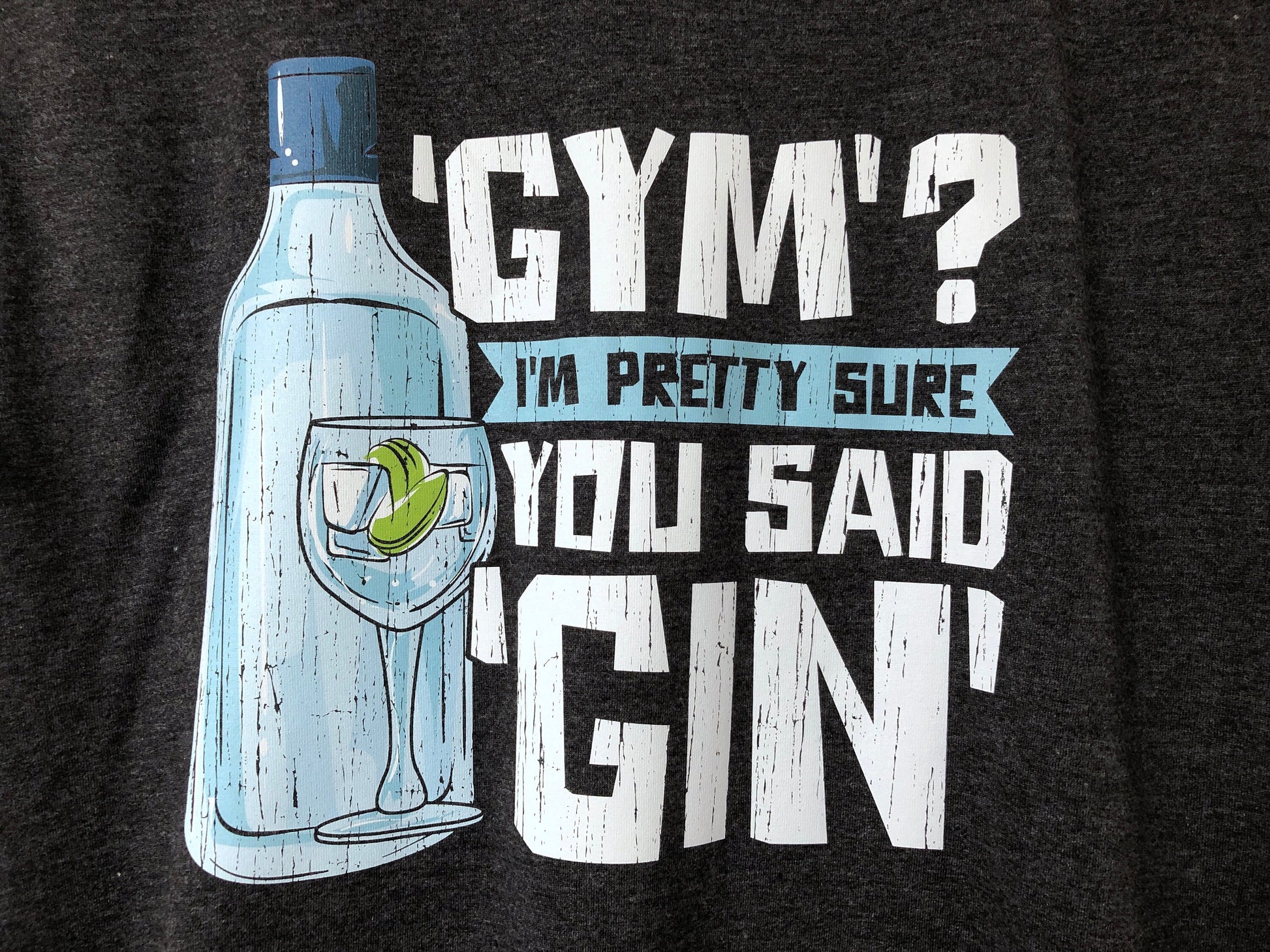 Women's Gin T-Shirt, Gin and Tonic Fitted T-Shirt Design Gift Idea Gym Tee Shirt T Top
