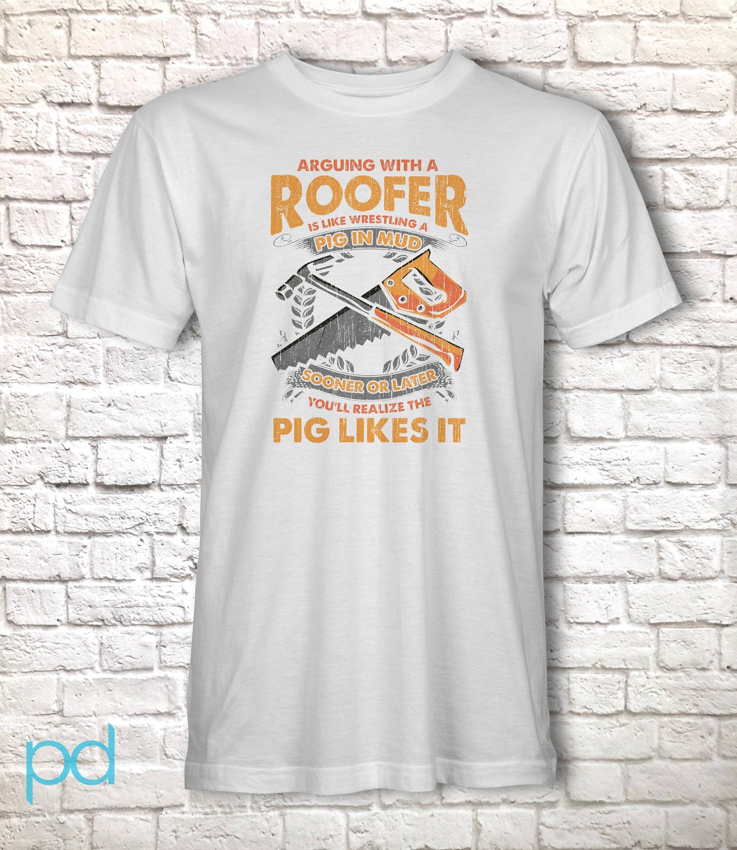 Funny Roofer Gift T-Shirt, Funny Roofer T Shirt Pun Gift Idea, Humorous Roofing Tee Shirt T Top