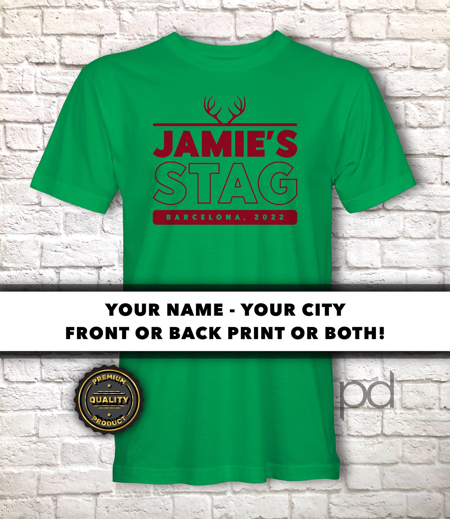 Stag Do T Shirts, Premium Quality Personalised Stag Party T-Shirts, Bachelor Party Shirt Sets